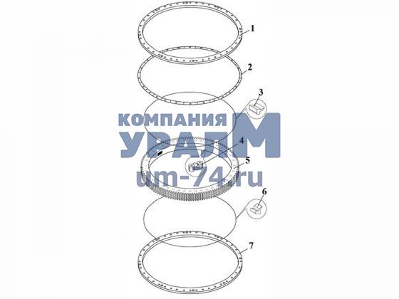 Опора поворотная ОП-1451.2(3).1.8.3.Р.У1